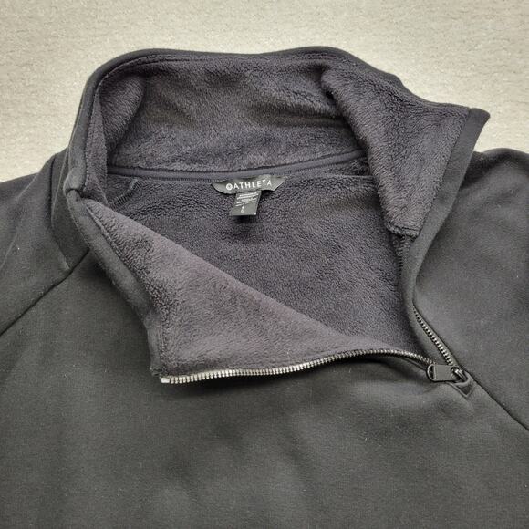 Athleta Pullover Women's Large Tall Cozy Karma Asymmetrical Black Wrap Studio - Picture 7 of 13